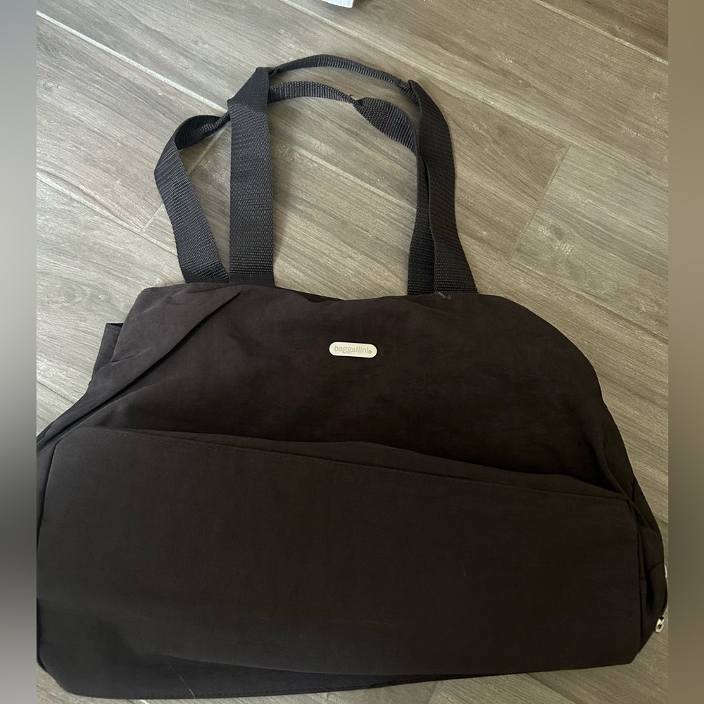 Large Dark Brown Baggallini Handbag Tote
